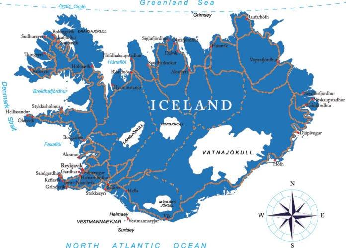 Iceland Map