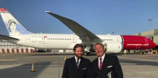Norwegian’s father and son pilots fly the Dreamliner to New York ahead of Father's Day