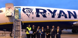 Rayanair First Summer Flight From Sweden To Malta Takes Off
