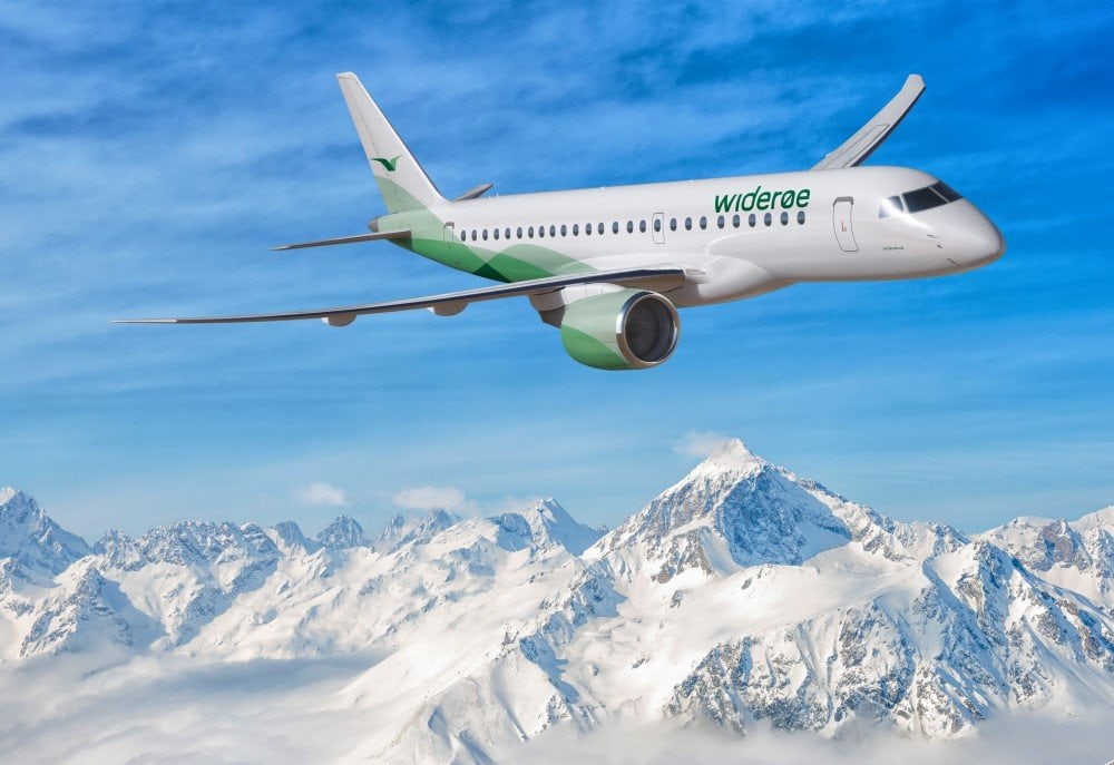 Widerøe's Embraer E190-E2 will operate Bergen - Liverpool from August 17th
