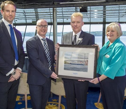 VIPs visit Fred. Olsen’s 'Balmoral' in Edinburgh to celebrate inaugural cruise season