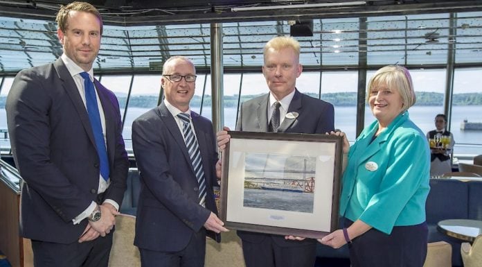 VIPs visit Fred. Olsen’s 'Balmoral' in Edinburgh to celebrate inaugural cruise season