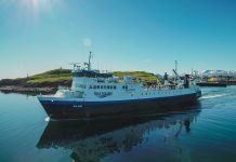 Ferry Baldur crosses Breidafjördur Bay daily from Stykkisholmur on the Snæfellsnes peninsula to Brjanslaekur in the north.