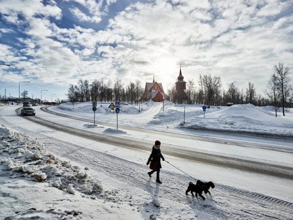 Kiruna in Swedish Lapland