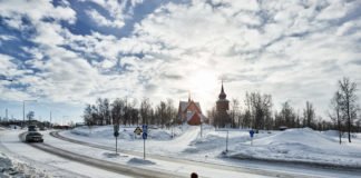 Kiruna in Swedish Lapland