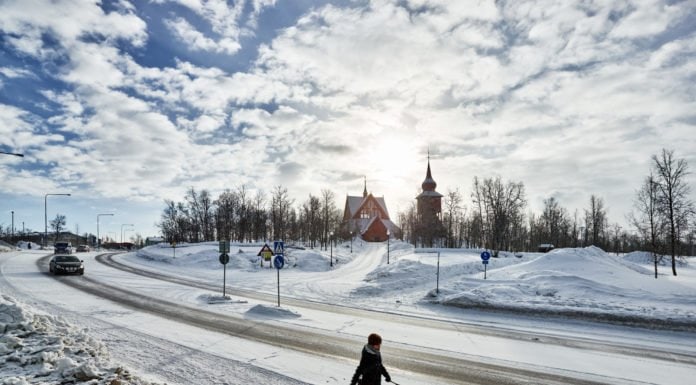 Kiruna in Swedish Lapland Kiruna in Swedish Lapland