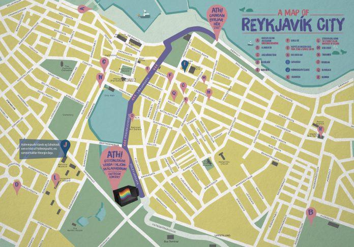 Reykjavik Pride Parade 2018 Saturday 11 August at 2pm