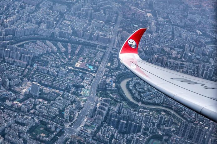 New China route to Chengdu, home of the panda